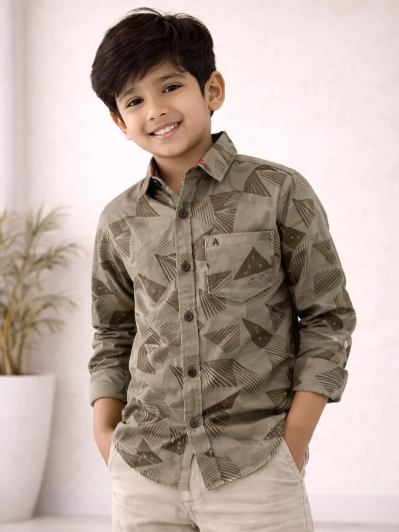 Kids Premium Printed Both Side Lafar Shirt – Full Sleeve